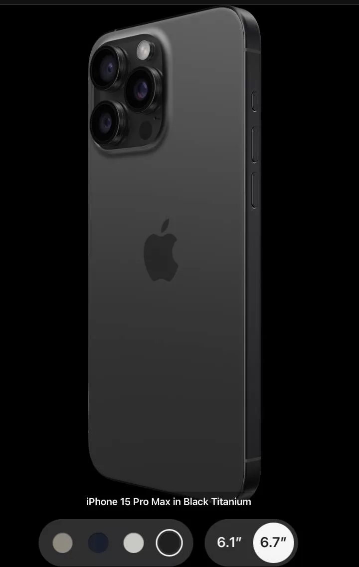 Apple iPhone 15 Pro Max - Black Titanium