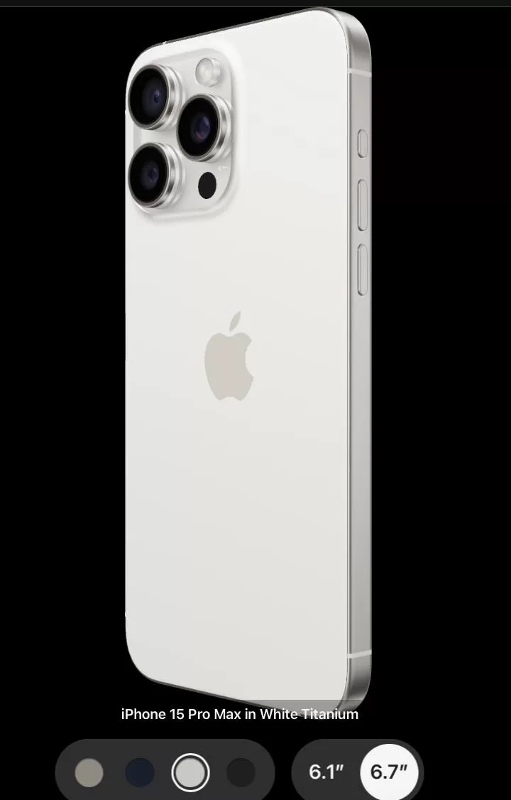 Apple iPhone 15 Pro Max - White Titanium